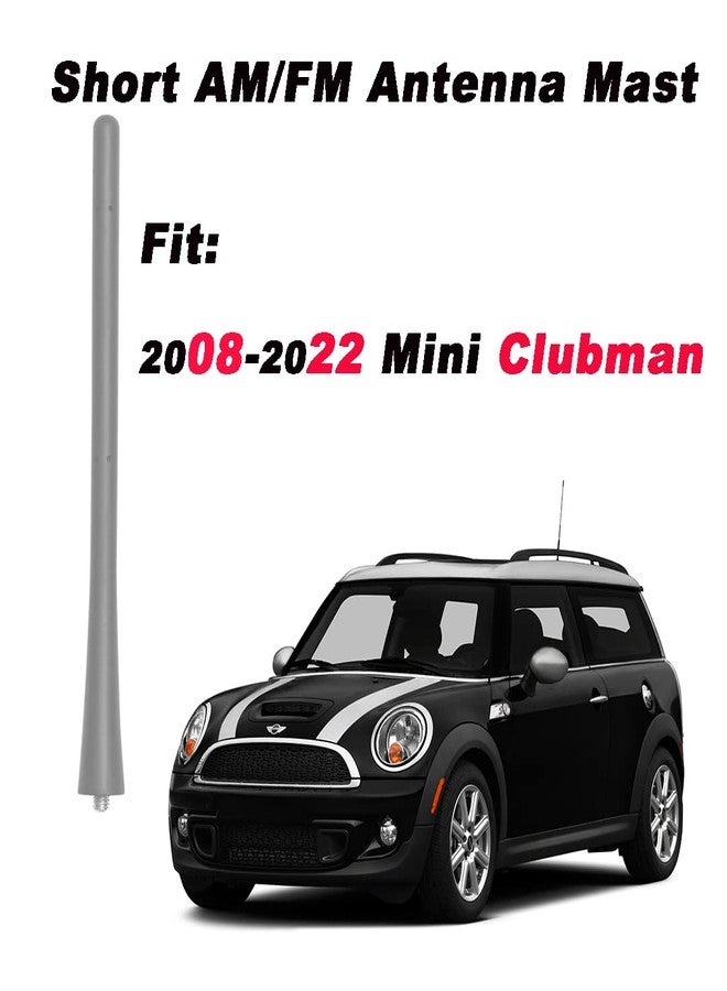 AMFRNE 7 inch Antenna Mast Compatible with BMW Mini Cooper Select Models, Direct Replacement, Short Roof/Rear Antenna, Black Flexible Rubber - Image 4